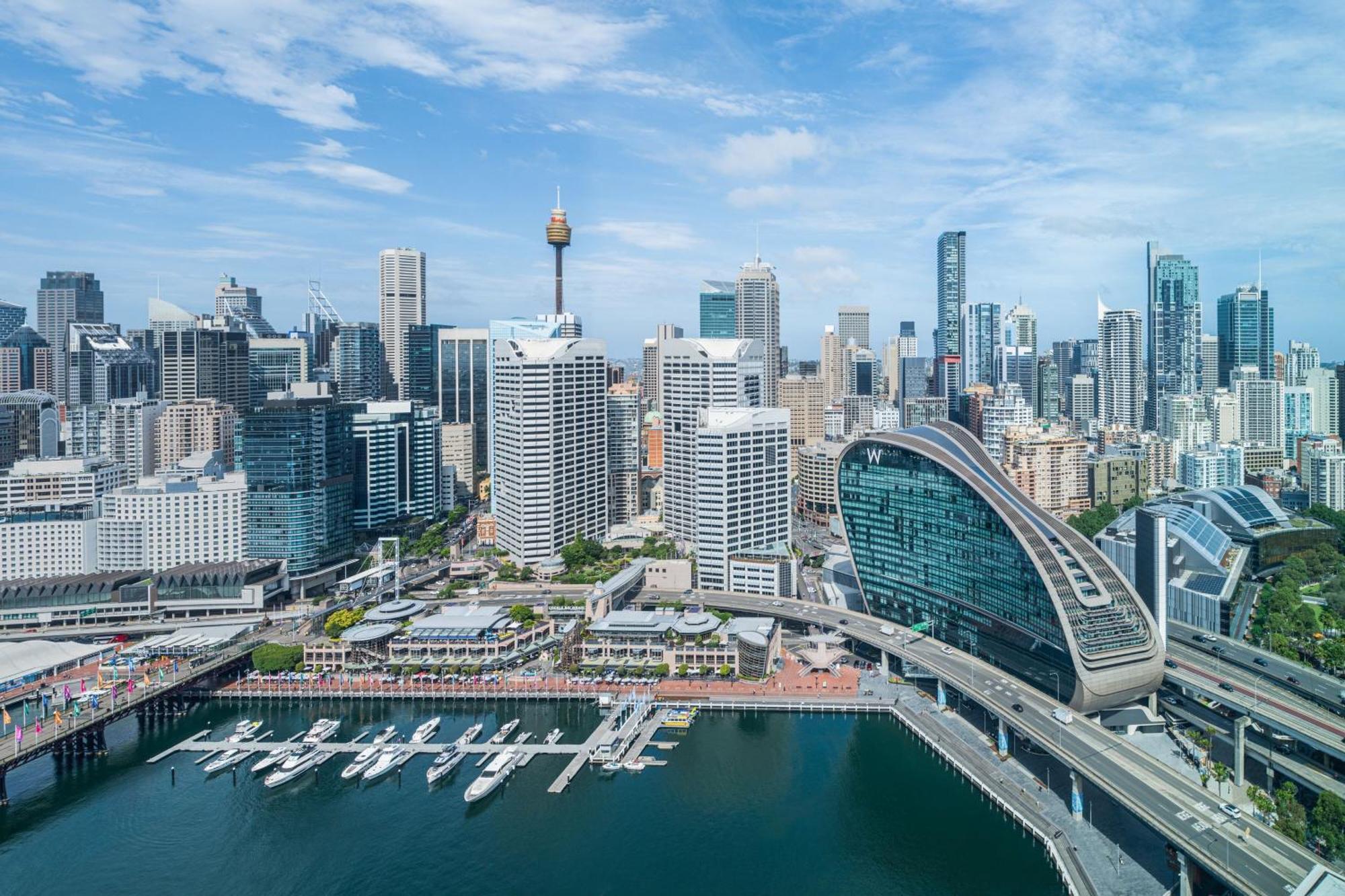 Hotel W Sydney Zewnętrze zdjęcie Aerial view of the Sydney CBD